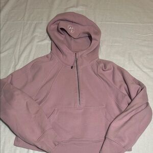 lululemon athletica muted pink scuba hoodie